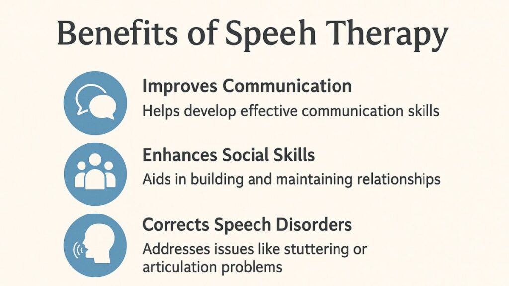 Benefits of speech therapy