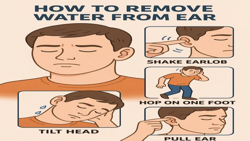 how to remove water from ear
