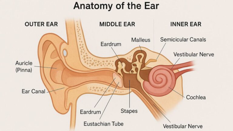 Parts Of Ear, Structure Of Ear & Ear Anatomy – Complete Ear Structure Guide