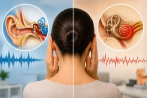 difference between conductive and sensorineural hearing loss